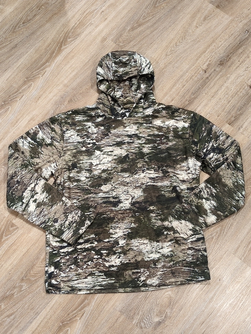 🍂🍃 Men's Huntworth Camo Pullover Hoodie in Green Brown White Size M🍂🍃